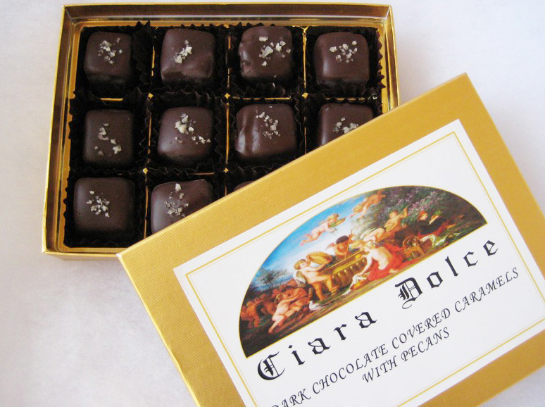 Half pound Chocolate covered caramel box